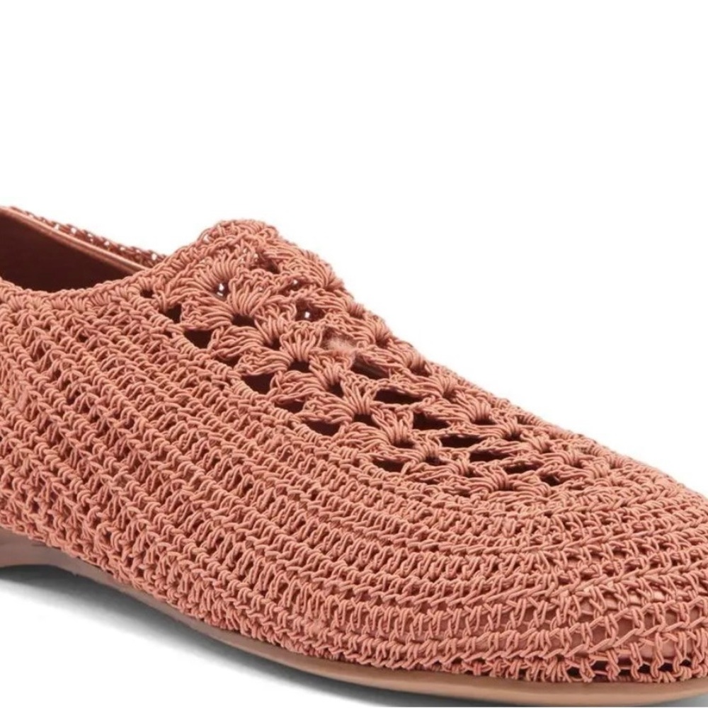 Jeffrey Campbell Nantucket Crochet Flat - Dusty Coral - Picture 2 of 4
